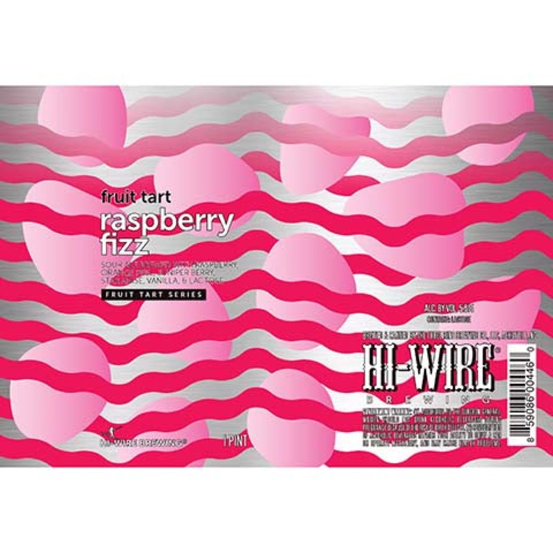 Hi-Wire Brewing Fruit Tart Raspberry Fizz Sour Ale 16OZ SINGLE CAN