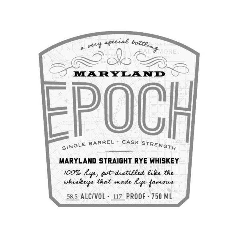 Maryland Epoch Straight Rye Whiskey Single Barrel Cask Strength