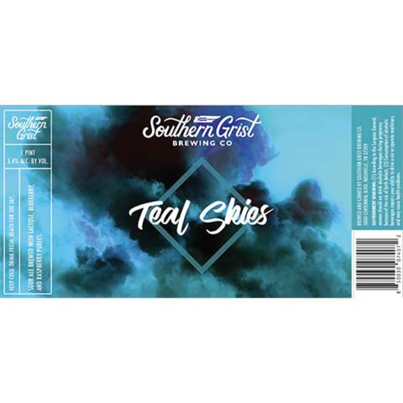 Southern Grist Teal Skies Sour 16OZ SINGLE CAN