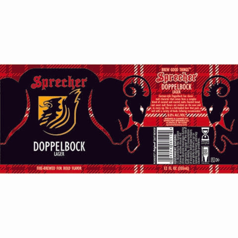 Sprecher Doppelbock Lager 12OZ SINGLE CAN