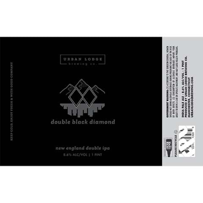 Urban Lodge Double Black Diamond DIPA 16OZ SINGLE CAN