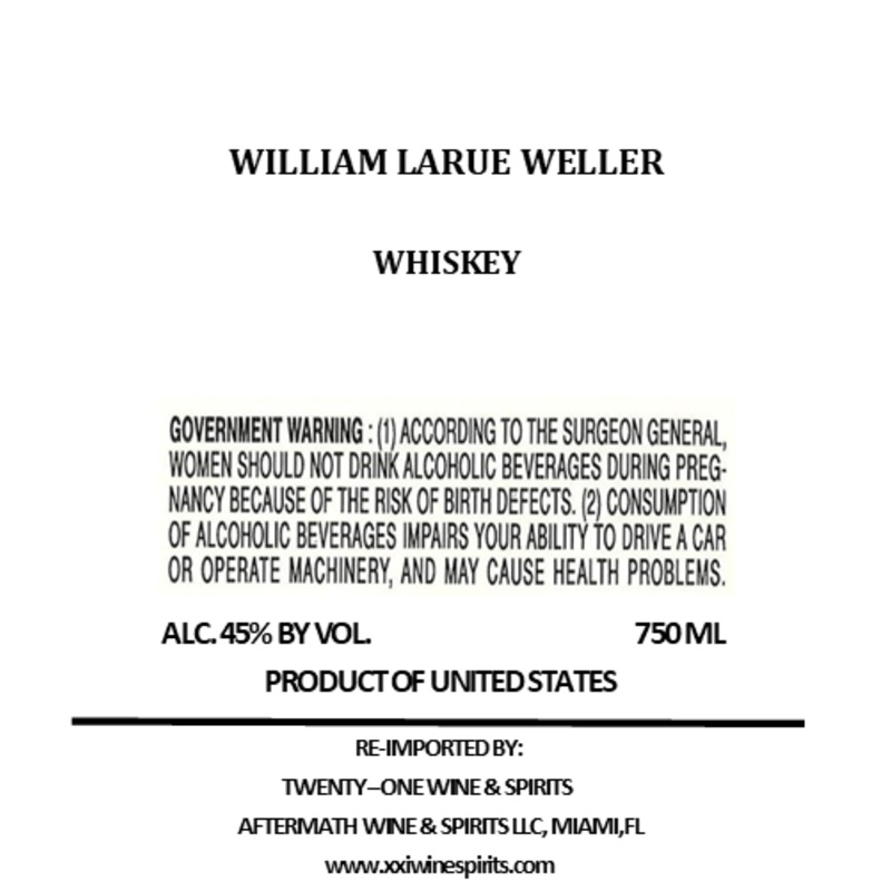 William Larue Weller Whiskey