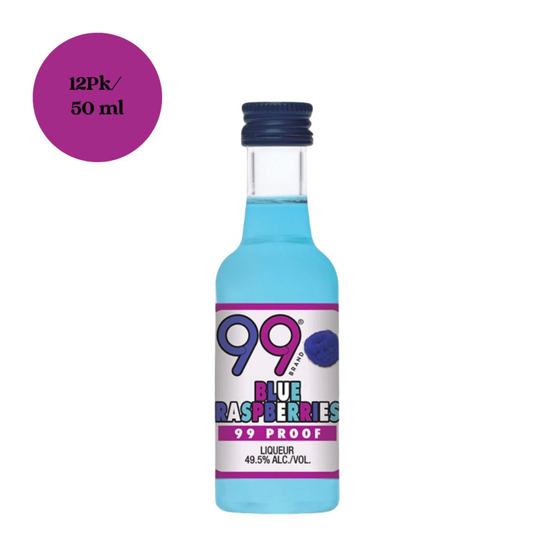 99 Blue Raspberries 12pk 50ml Shots