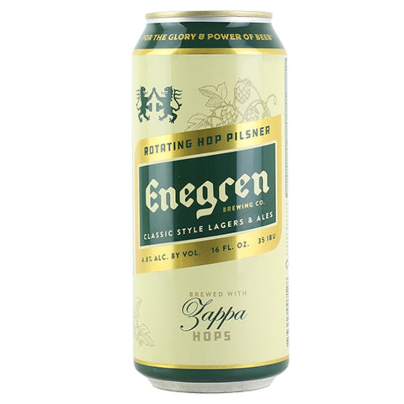 Enegren Rotating Hop Pilsner: Zappa 16OZ SINGLE CAN
