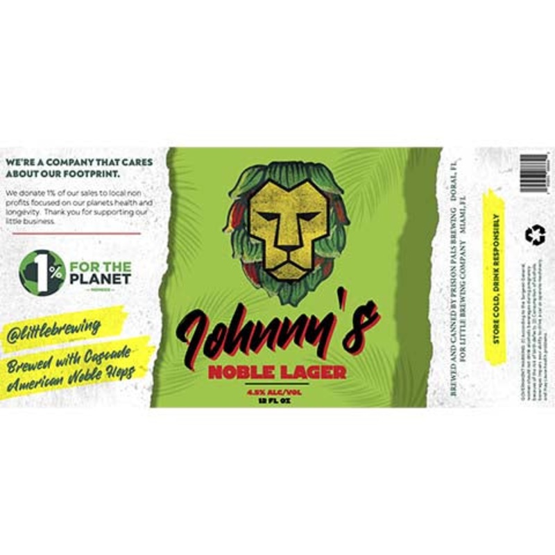 Prision Pals Johnny's Noble Lager 12OZ SINGLE CAN