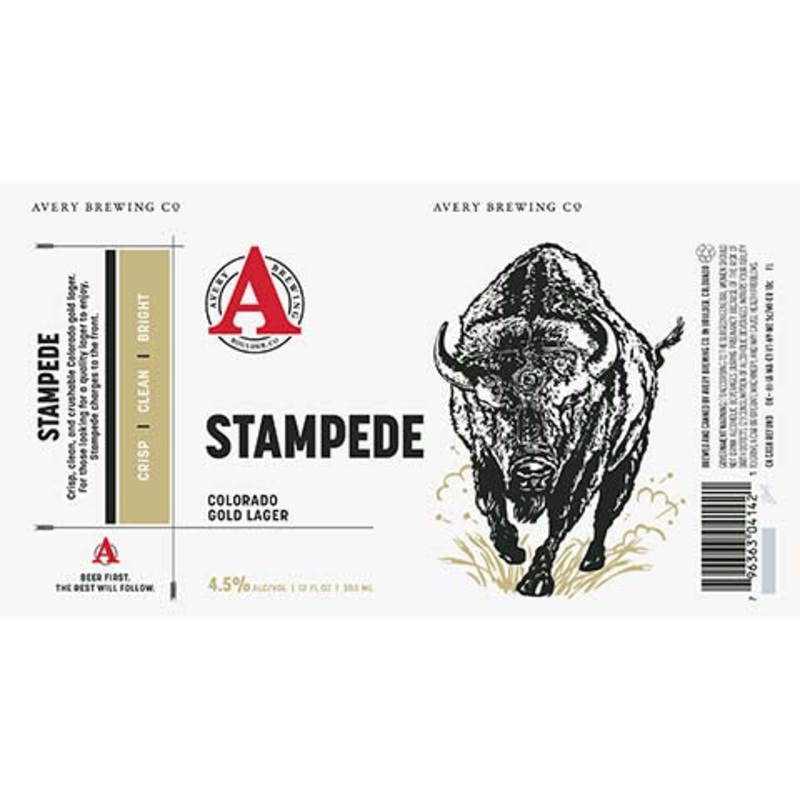 Avery Stampede Gold Lager 12OZ SINGLE CAN