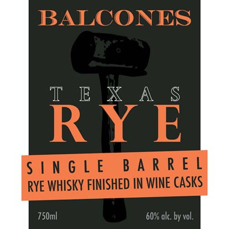 Balcones Texas Rye Single Barrel Rye Whisky 750ML BTL