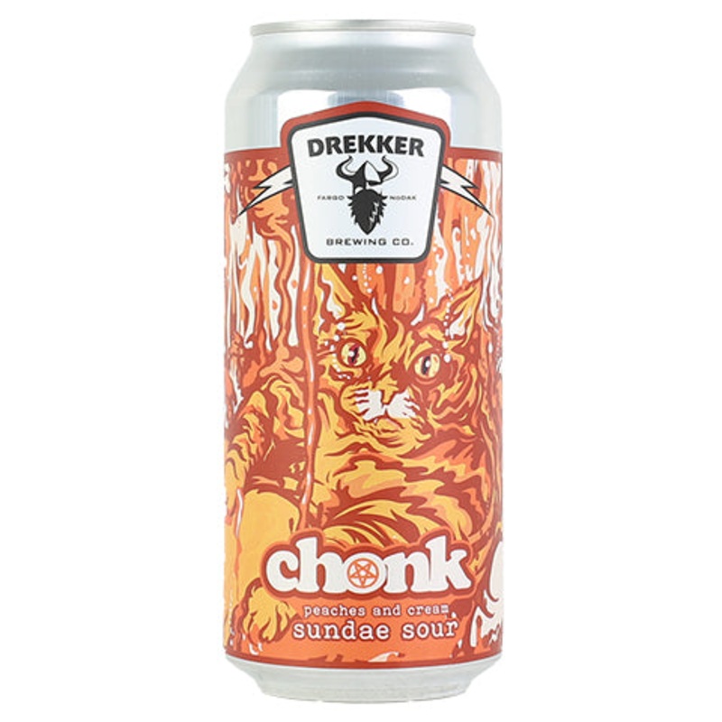 Drekker Chonk Peaches and Cream Sundae Sour 16OZ SINGLE CAN