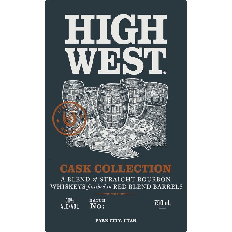 High West Cask Collection Straight Bourbon Whiskey Red Blend Barrel Finished