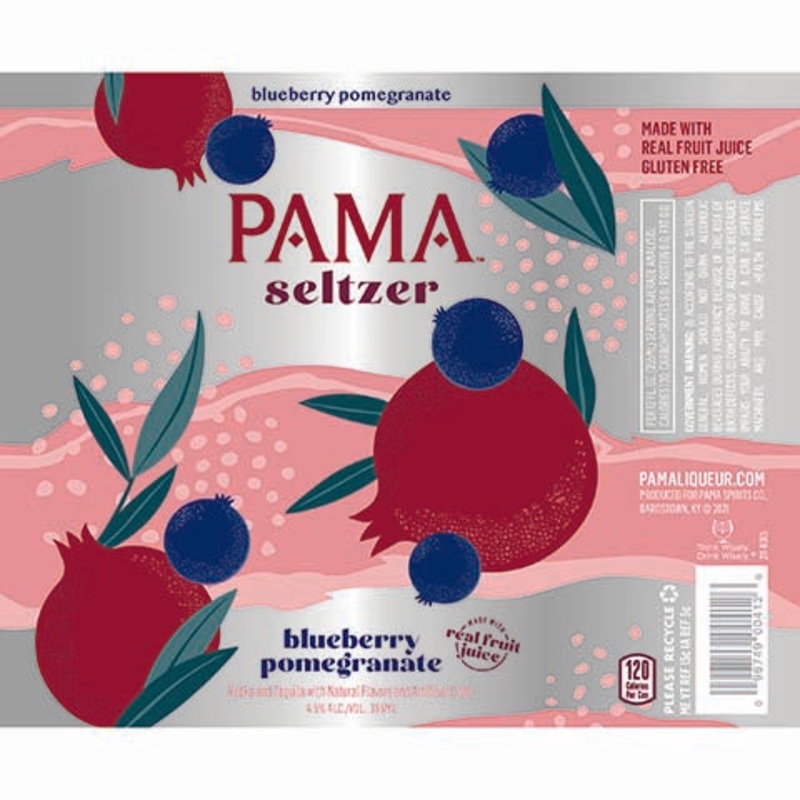 PAMA Blueberry Pomegranate Seltzer 12OZ SINGLE CAN