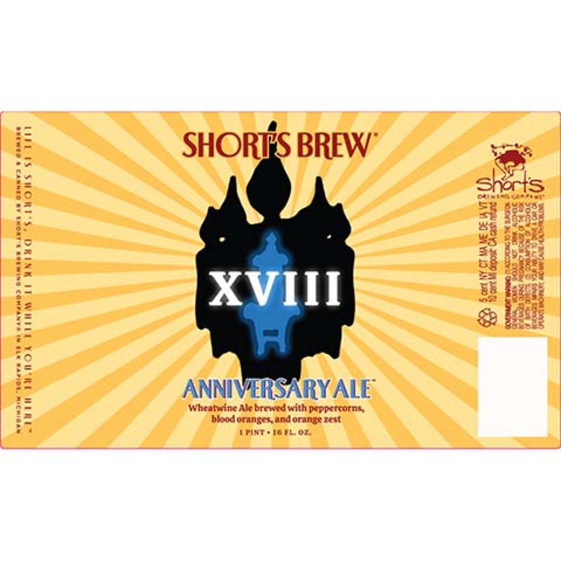 Short's Brew XVIII Anniversary Ale 12OZ SINGLE CAN