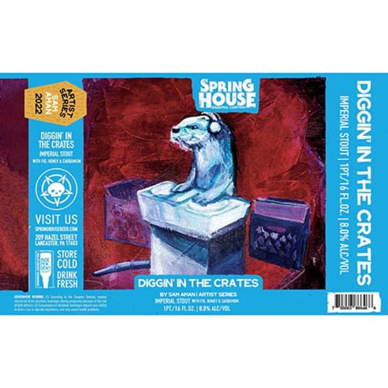 Spring House Diggin' In The Crates Imperial Stout 16OZ SINGLE CAN