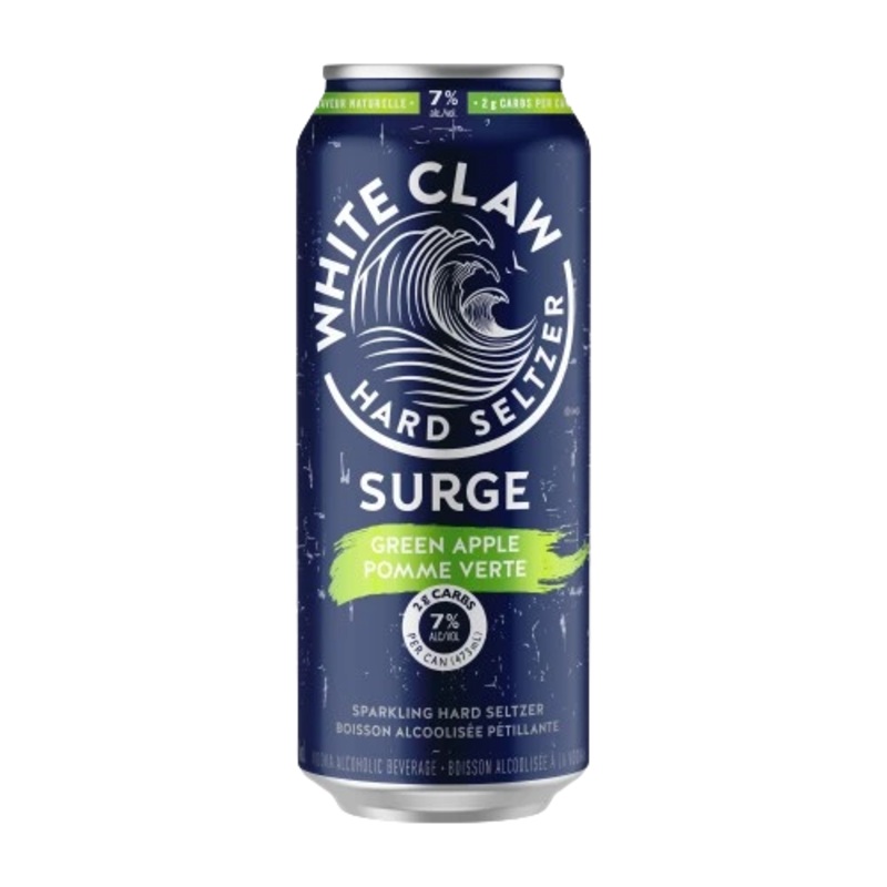 WHITE CLAW HARD SELTZER SURGE GREEN APPLE 473ML CAN @ Southgate [1052146] 473 ml