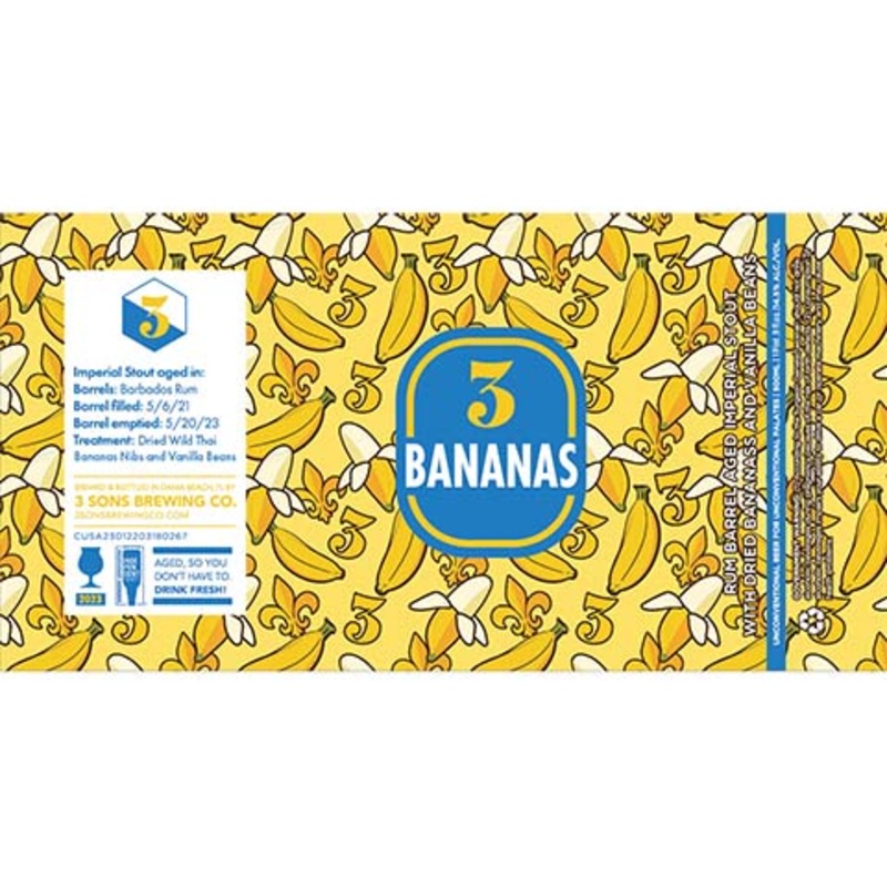 3 Sons 3 Bananas Imperial Stout 500ML BTL