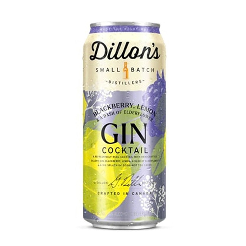 Cocktail Dillon's 4pk Gin, Blackberry, Lemon