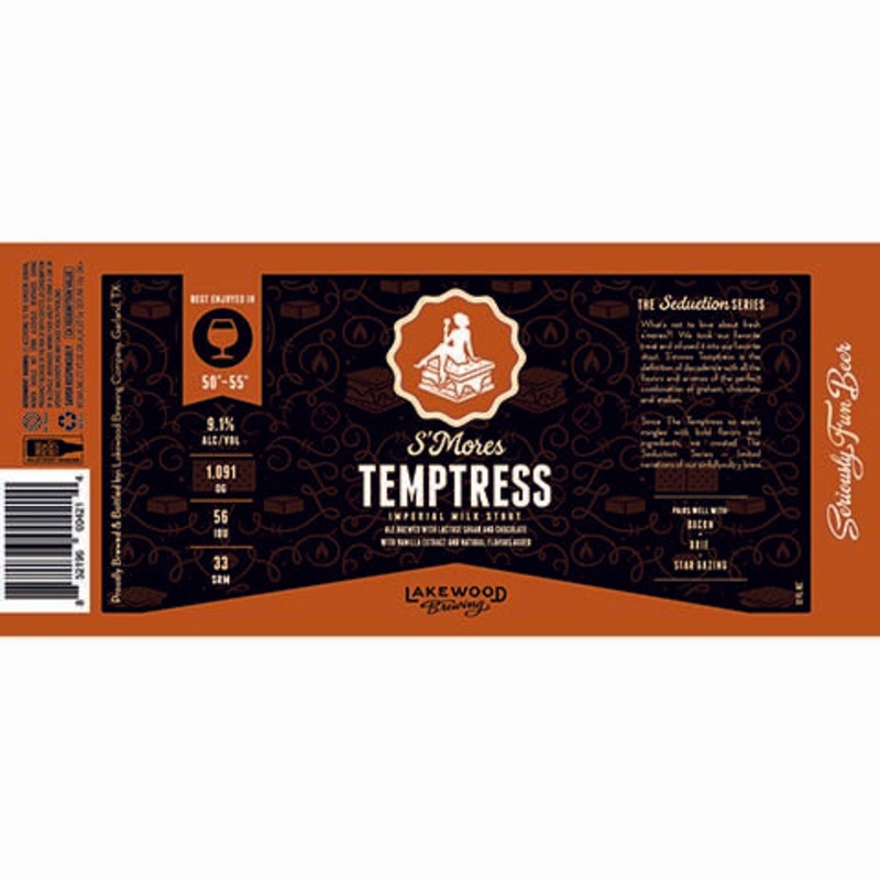 Lakewood S'mores Temptress Imperial Milk Stout 12OZ SINGLE BTL