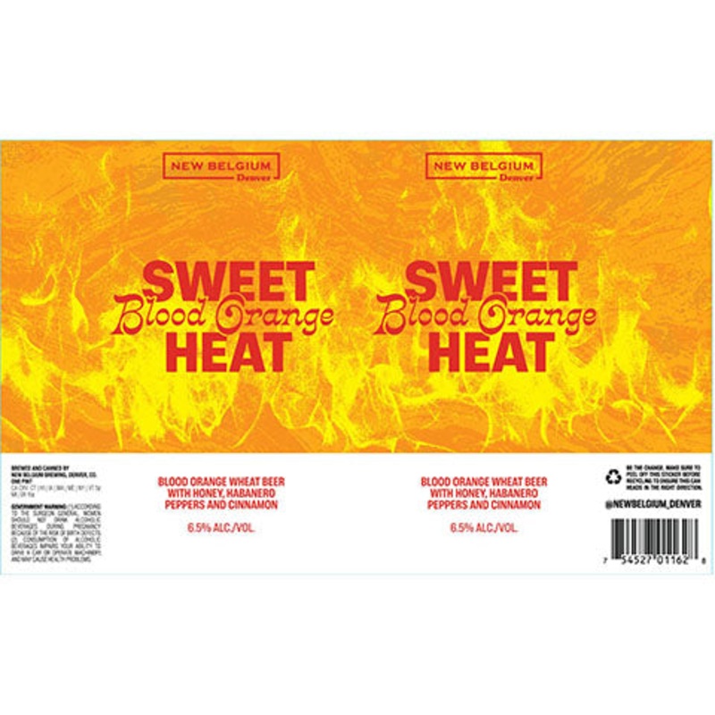 New Belgium Denver Sweet Blood Orange Heat Wheat Beer 16OZ SINGLE CAN