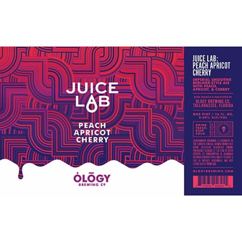 Ology Juice Lab: Peach Apricot Cherry Berliner-Style Ale 16OZ SINGLE CAN
