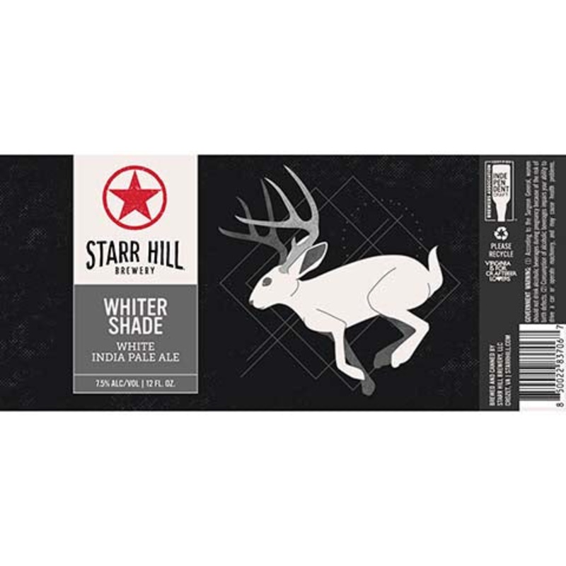 Star Hill Whiter Shade White IPA 12OZ SINGLE CAN