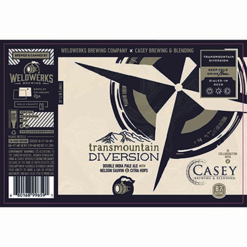 Weldwerks Transmountain Diversion DIPA 16OZ SINGLE CAN