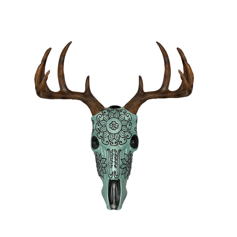 Azulejos Trophy Head Antlers Aejo Tequila 750mL (Green)