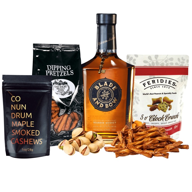 Blade and Bow Bourbon Gift Basket Cheers