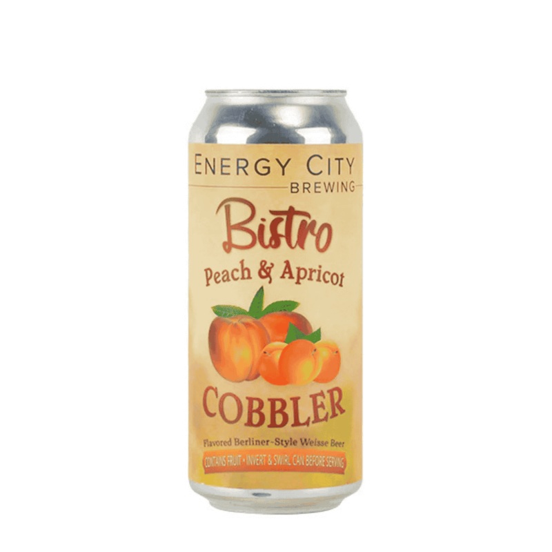 Energy City Bistro Peach Strawberry Rhubarb Cobbler 16 oz Single Can
