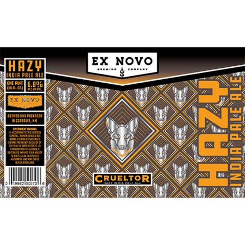 Ex Novo Crueltor Hazy IPA 16OZ SINGLE CAN