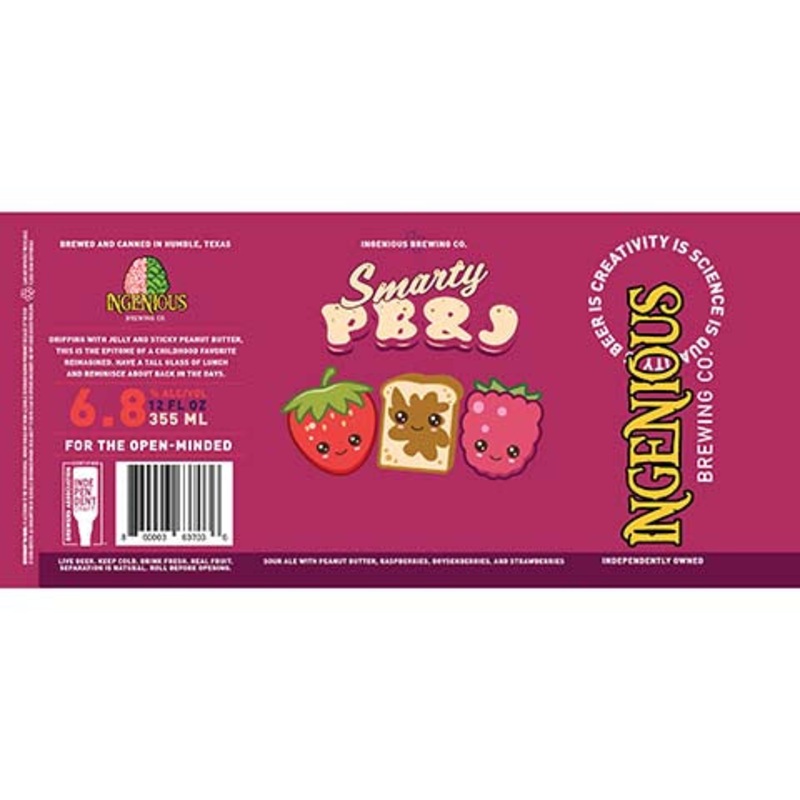 Ingenious Smarty PB&J Sour Ale 12OZ SINGLE CAN