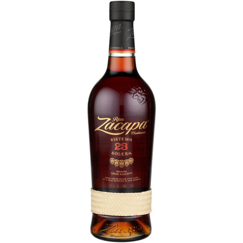 RON ZACAPA AGED RUM CENTENARIO SOLERA GRAN RESERVA 23 YR 80 750ML 750ML