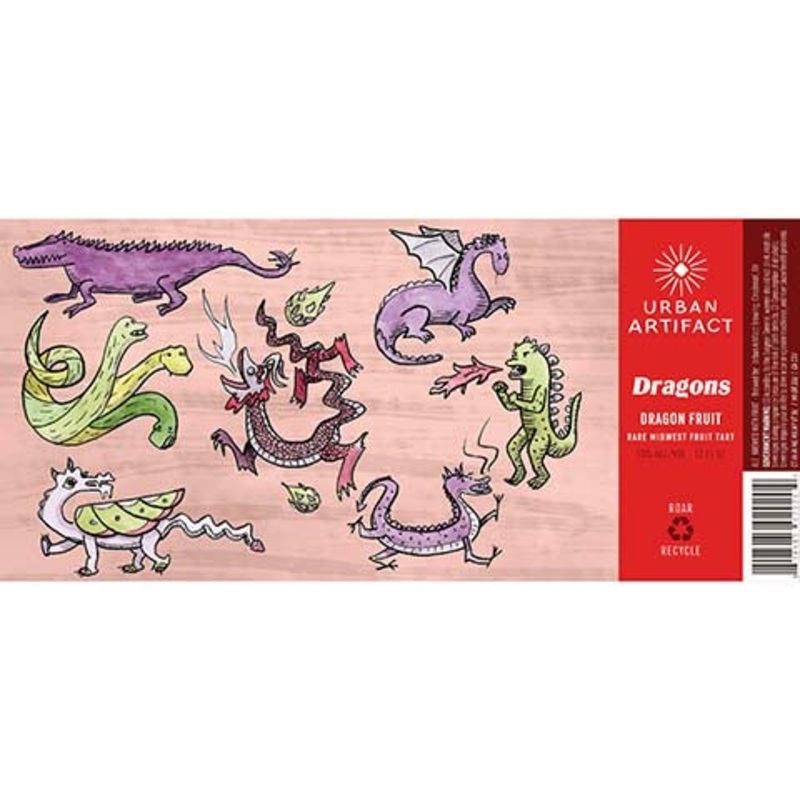 Urban Artifact Dragon Fruit Rare Midwest Fruit Tart Ale 12OZ SINGLE CAN