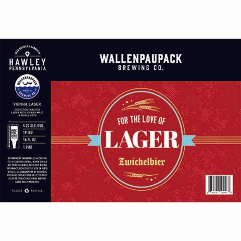 Wallenpaupack For The Love Of Lager Zwickelbier 16OZ SINGLE CAN