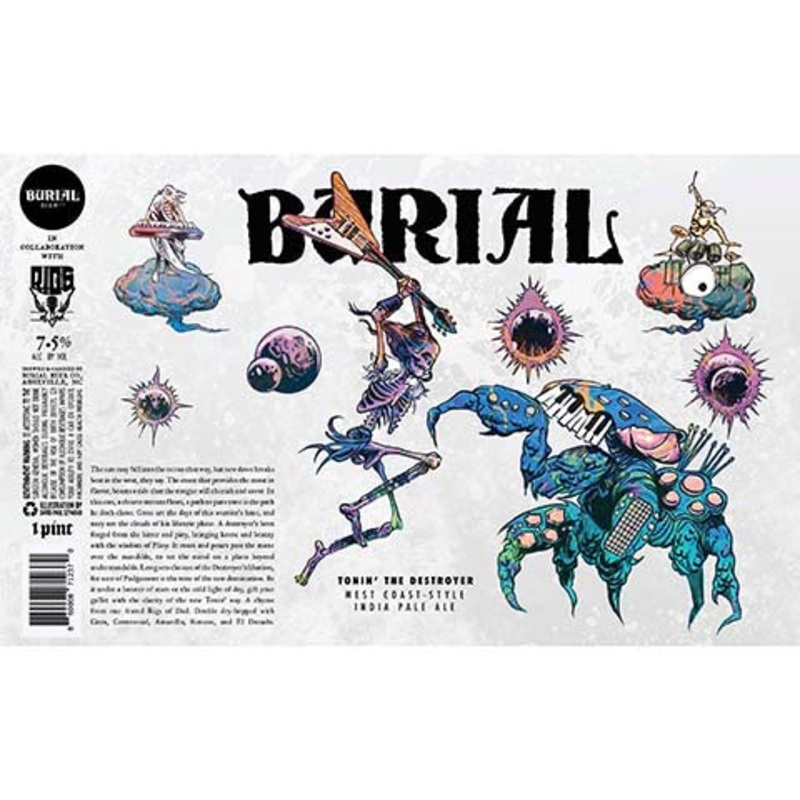 Burial Tonin the Destroyer IPA 16OZ SINGLE CAN