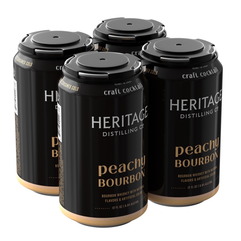 Heritage Distilling Co Peachy Bourbon 4 Pack Cans