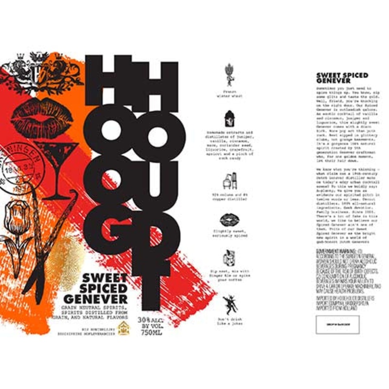 Hooghoudt Sweet Spiced Genever 750ML BTL