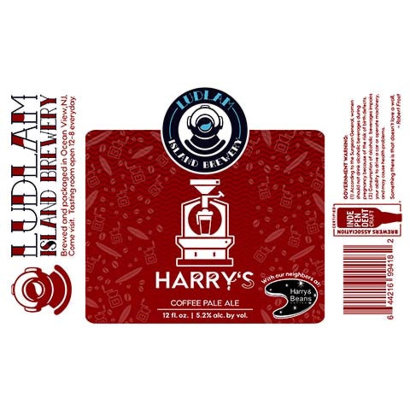 Ludlam Harry's Coffee Pale Ale 12OZ SINGLE CAN