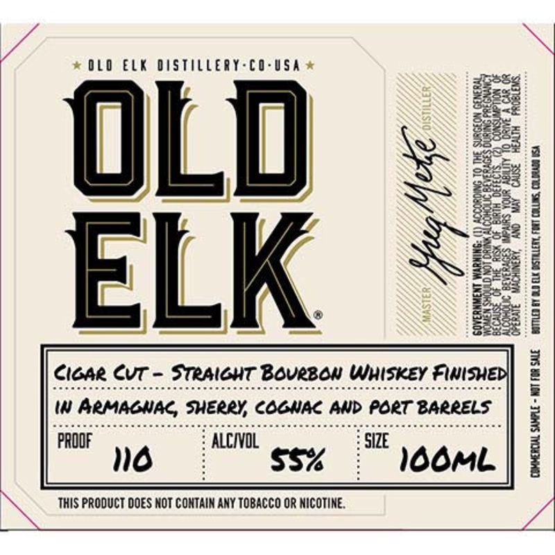 Old Elk Cigar Cut Straight Bourbon Whiskey 100ML BTL
