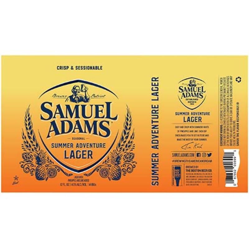 Samuel Adams Summer Adventure Lager 12OZ BTL