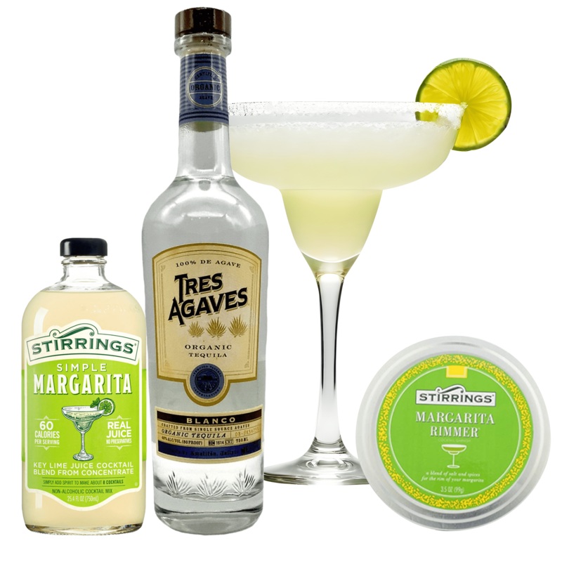 Tres Agaves Tequila Margarita Gift Set Cheers to You