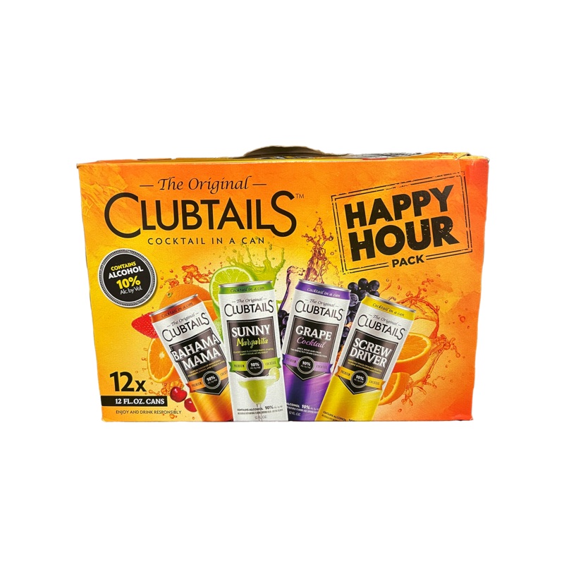 Clubtails Happy Hour Variety 12 Pack Cans