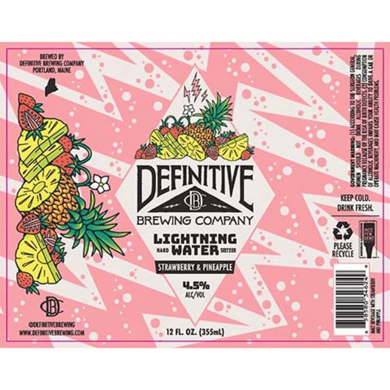 Definitive Lightning Water Strawberry & Pineapple 12OZ SINGLE CAN