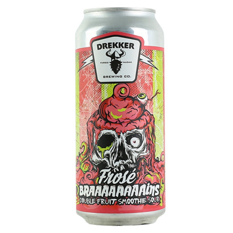 Drekker Fros Braaaaaaaains Watermelon, Guava, Lime Double Fruit Smoothie Sour 16OZ SINGLE CAN