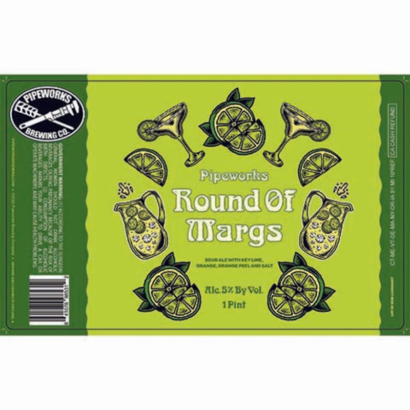 Pipeworks Round Of Margs Sour Ale 16OZ SINGLE CAN