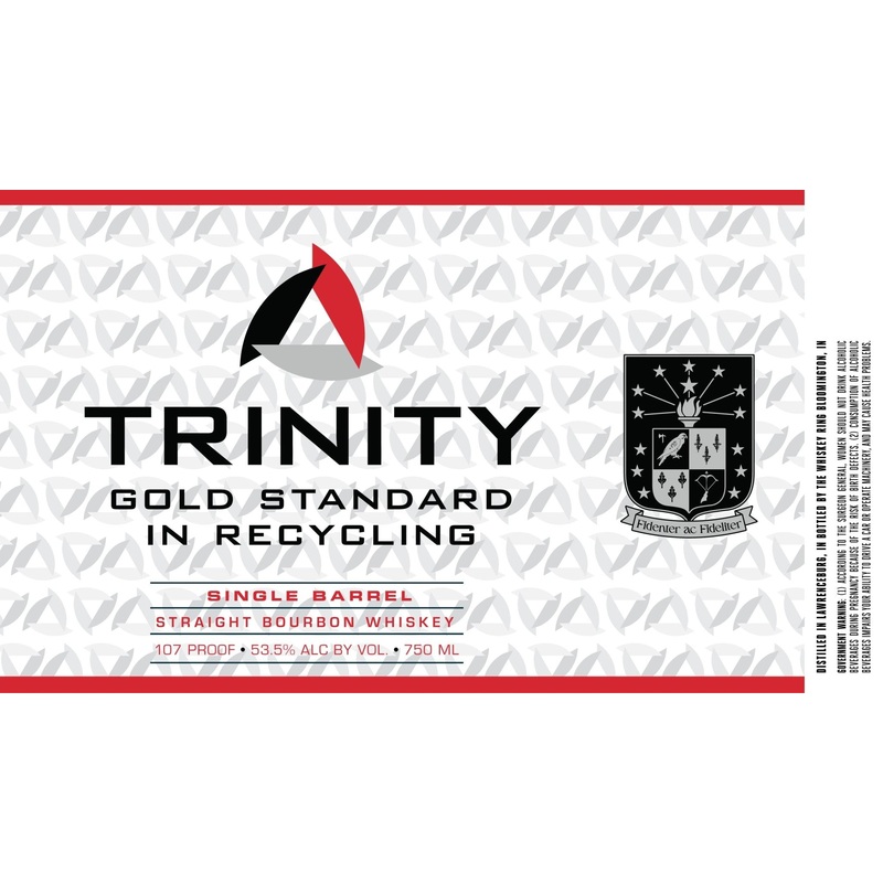 Trinity Single Barrel Straight Bourbon Whiskey 107 Proof