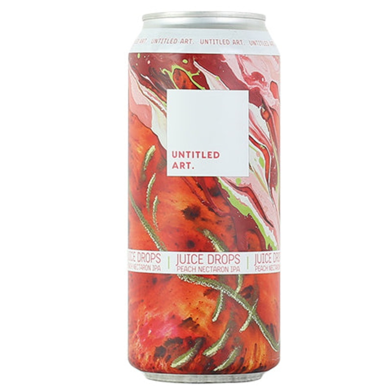 Untitled Art Juice Drops Peach Nectaron IPA 16OZ SINGLE CAN