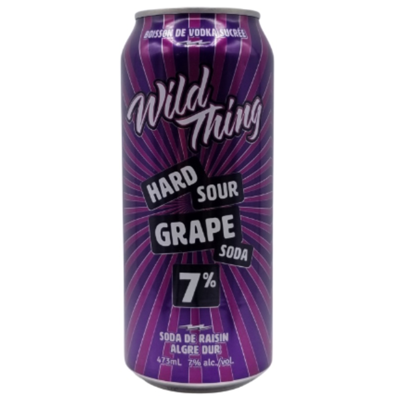 WILD THING HARD SOUR GRAPE SODA 473ML CAN @ Windermere [1048322] 473 ml