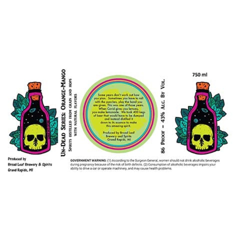 Broad Leaf Un-Dead Series Orange-Mango 750ML BTL