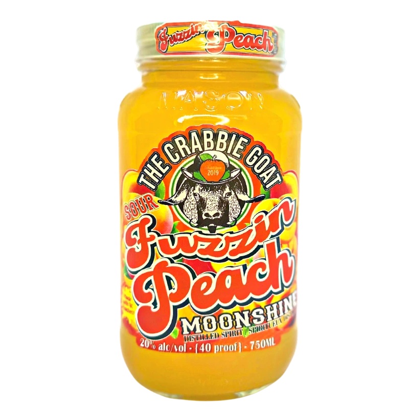 CRABBIE GOAT SOUR FUZZIN PEACH MOONSHINE 750ML @ Red Deer [1057688] 750 ml