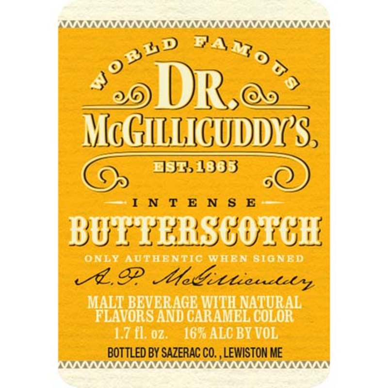 Dr. McGillicuddy's Intense Butterscotch 50ML BTL