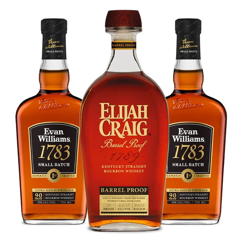 Elijah Craig Barrel Proof Batch B522 + 2 FREE Bottles